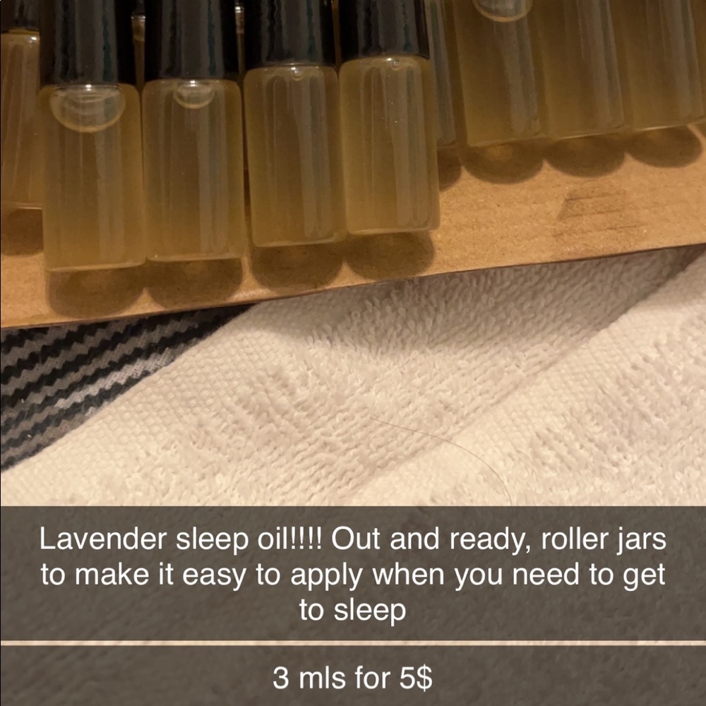 Lavender oil for sleep